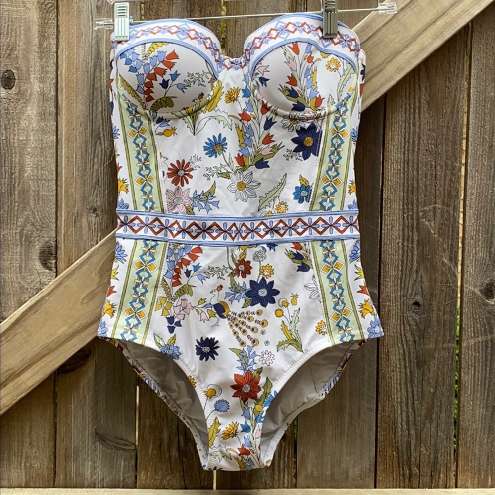 TORY BURCH. Meadow dolly one piece swimsuit